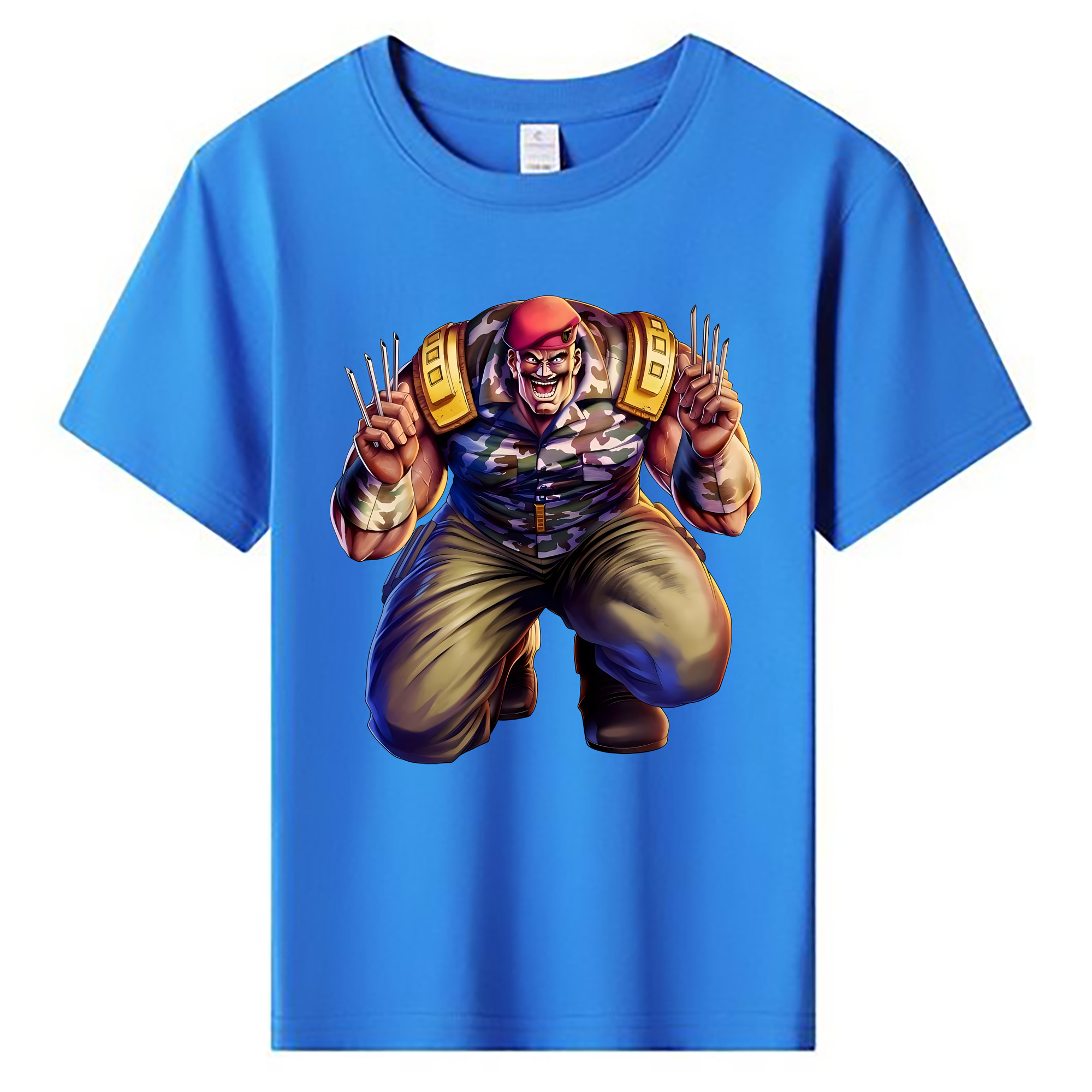 （画像用） 北斗の拳 Fist of the North Star 綿100％キッズTシャツ（フロントプリント）